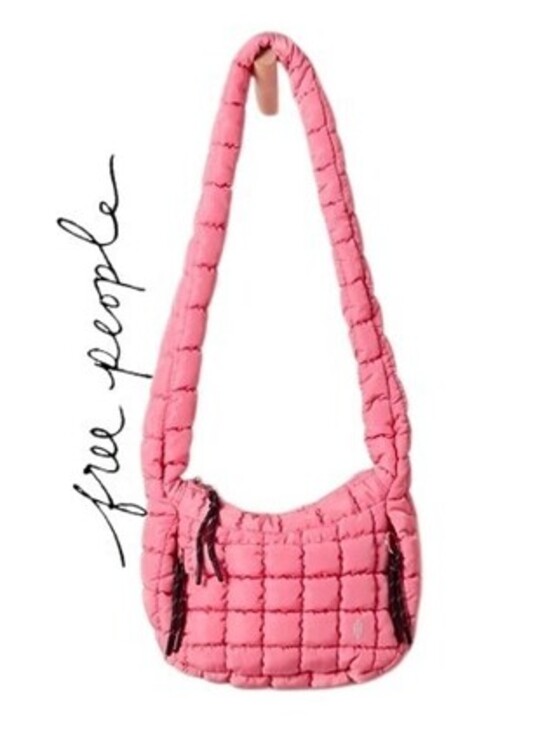 Free People Handbags - New With Tsgs  Free people Quilted Baby Carryall Bag bubble gum pink